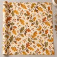 Autumn Oak Leaves Wrapping Paper Roll Fall Leaf Pattern Paper Gift Wrap ...