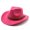 Rose Red, variant on Western Wide Brim Wool Felt Hat for Men Women – Vintage Boho Cowboy Fedora Cap