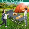 Slsy Oversized XXL Folding Camping Cots for Adults 900lbs, 2 Pack 32" Wide XXL Sturdy Sleeping