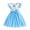 Blue-Flutter Sleeve, variant on Lanbubble Girls Floral Tulle Dress Flutter Sleeve Tutu Princess Party Dress 3-7 Years