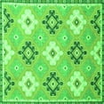 thumbnail image 1 of Ahgly Company Indoor Square Abstract Green Modern Area Rugs, 5' Square, 1 of 4