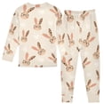 thumbnail image 2 of Leopard Eye Rabbit Pattern Cotton Pajamas 2 Piece Set Sleepwear Soft and Comfortable Homewear Nightwear, 2 of 7