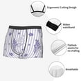 thumbnail image 5 of Kdxio Men's Boxer Briefs with Bouquet and Lavender Flowers Print - Comfortable and Breathable Underwear for Everyday Wear, 5 of 7