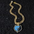 thumbnail image 2 of Men Women Hip Hop Animal Bear Pendant Necklace Crystal Cuban Chain HipHop Iced Out Bling Necklaces Fashion Charm Jewelry, 2 of 7