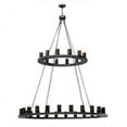 thumbnail image 6 of Meyda Tiffany 190595 Loxley 36 Light 72" Wide Ring Chandelier - Bronze, 6 of 7