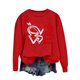 thumbnail image 5 of RKSTN Valentine's Day Sweatshirts for Women Oversized Crewneck Valentines Heart Graphic Print Sweatshirt Womens Casual Plus Size Round Neck Loose Comfy Sweatshirt Fall Spring Clothes Valentine Gift, 5 of 6