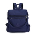 thumbnail image 2 of Spencer Women Backpack Purse Anti-theft Travel Backpack Ladies Shoulder Bags Waterproof Nylon Handbags Casual Daypack, Navy, 2 of 11