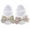 White, variant on Newborn Baby Girl Flats with Bowknot Valentines Day Heart Print Soft Sole Infant Princess Dress Crib Shoes Non-Slip for First Walkers