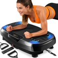 thumbnail image 1 of Plataforma vibratoria Renoj de 450 lb con LED y Bluetooth, con bandas de resistencia, 1 of 8