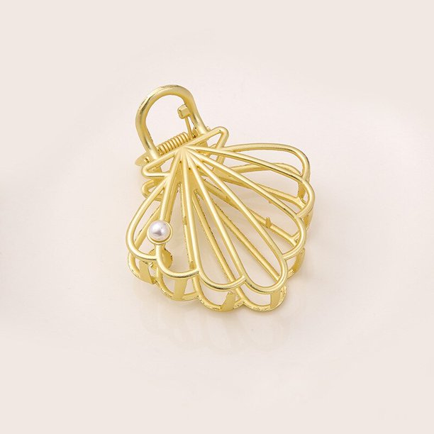 Pinzas para el pelo de Metal dorado para mujer, pinzas para el cabello Vintage, accesorios para el cabello para niña, bandas grandes fijas para el cabello, horquillas de moda, diadema