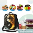 thumbnail image 4 of Xecao Yin Yang Print Lunch Bag - Durable, Double-Insulated Lunch Bag, Holds Lunch Box, Water Bottle, & Snacks,Leakproof Cooler Tote Bag, 4 of 7