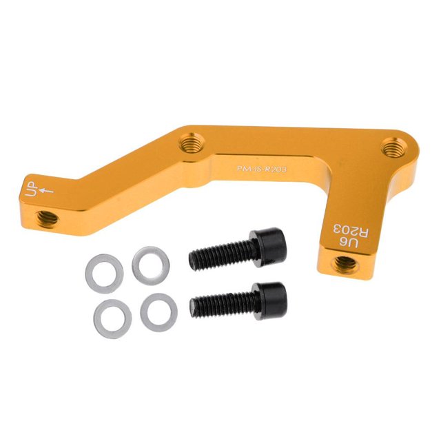 Ruiboury Bicycle Bike Disc Brake Mount Adaptor Caliper for PM IS to Gold Rear 1Set