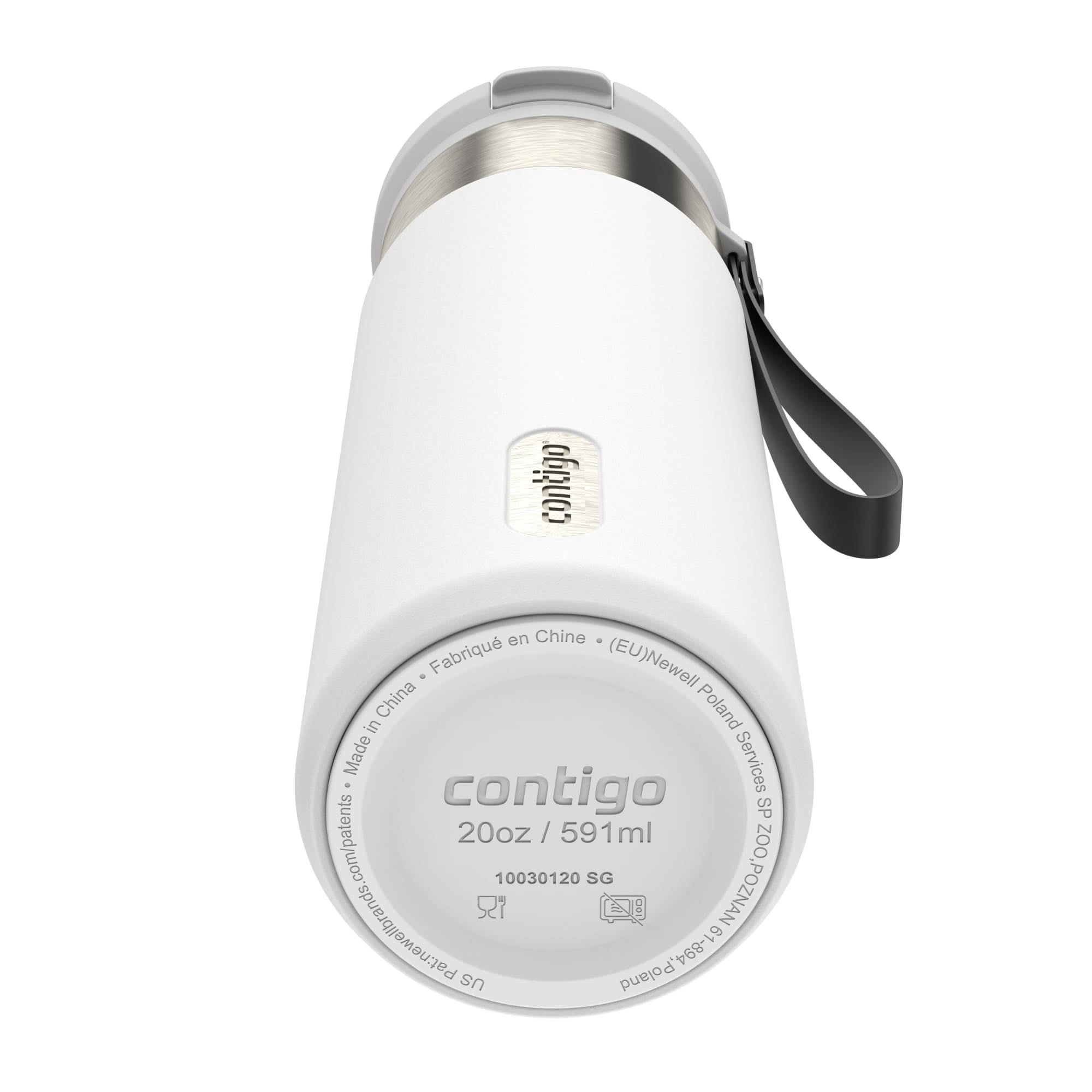 Contigo SnapSeal 20 oz Leakproof Stainless Steel Water Bottle with Reusable Straw, Vacuum-Insulated for Hot & Cold Drinks, Spill-Proof AutoClose Opening, BPA-Free & Lead-Free, Dishwasher Safe