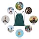 thumbnail image 5 of Fotbe Black And Teal Checkerboard Bolsa Mochila con Cordón Estampada, Bolsa de Gimnasio Deportiva, Bolsa Cinch, Bolsa con Cordón para Hombres y Mujeres-Small, 5 of 5