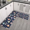 thumbnail image 2 of Dark Blue Little Princess Pattern Kitchen Rugs Sets Of 2,Anti Fatigue Kitchen Mat Rugs Non Slip Washable,Decorative Kitchen Floor Mats for Kitchen,Sink,Laundry,17"x30"+17"x47", 2 of 7