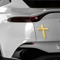thumbnail image 4 of Yaoyar Metal Christian Cross Emblem Stickers, 3D Jesus Christ Auto Emblem Badge Decal, Self-Adhesive Styling Cross Decal Decoration for Trunk Tailgate Side Fender, 4 of 7