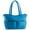 Sky Blue, variant on Quilted Shoulder Beauty Bag With Brush Storage Pocket Ideal for Cosmetic Bottles Brushes