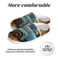 thumbnail image 6 of Easygdp Vintage Truck Farm Scene Slippers for Women Mens Winter Warm Home Slippers Plush Slip on House Slippers for Indoor Outdoor Shoes-46/47, 6 of 7