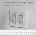 thumbnail image 7 of Light Switch Cover Guard, 2 Pack Clear Light Switch Lock, Light Switch Guard, Child Proof Light Switch Cover, Prevent Accidental ON/OFF from Kids, Pets, Bumps,Includes Screws, 7 of 7