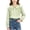 Green, variant on Girls Long Sleeve Ruffle Collar Shirt Scalloped Collar Button Blouse Layered Ruffle Bib Puff Cuffs Toddler Kids School Daily Party Wear Blouses Tops