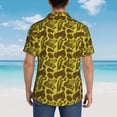 thumbnail image 4 of Fuzoiu Countryside Pumpkin Tractor Print Hawaiian Shirt for Men, Summer Beach Casual Short Sleeve Button Down Shirts, Men’s Beach Summer Shirts with Pocket,3X-Large, 4 of 7