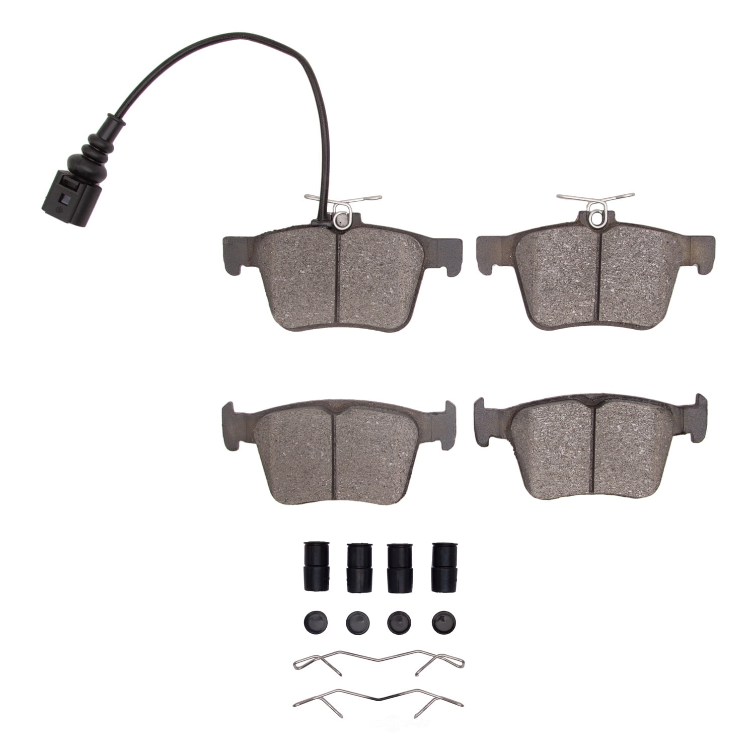 Dynamic Friction Company 1551-1761-01 DFC 5000 Advanced Brake Pads - Ceramic and Hardware Kit - OE