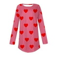 thumbnail image 3 of Aofany Womens Plus Size Tops, Women Valentine's Day Print Long Sleeve T-shirt Novelty Graphic Tops, 3 of 4