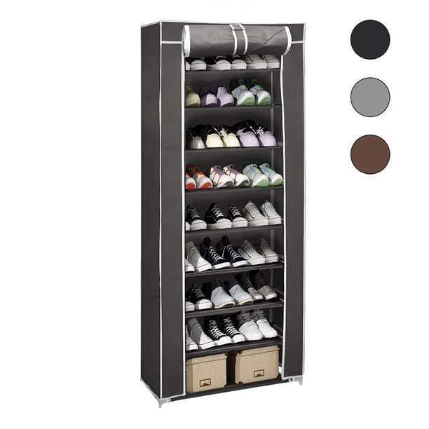 Zapatera Organizador Closet 9 Niveles Capacidad 27 Pares Ahorra Espacio Gris Blick