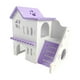 thumbnail image 3 of Casa para hámster, parque infantil, villa de dos pisos con escalera, jaula para armar Violeta, 3 of 9