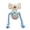 Gray Koala, variant on Durable Giraffe Squeaky Plush Dog Toy for Aggressive Chewers, Teething Chew Toy for Small to Large Dogs, Boredom Relief Toy(Gray Koala)