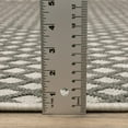 thumbnail image 4 of 2' X 3' Beige Geometric Stain Resistant Indoor Outdoor Area Rug, 4 of 10