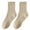 czb# Khaki634, variant on CUZIBR Socks For Women Couples Leisure Tube Solid Color Knit Ribbed Crew Socks Cotton Sweat Absorbent Sports Stockings Breathable Lightweight Footwear,Brown,One Size