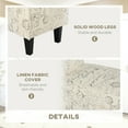 thumbnail image 6 of HomCom Upholstered Bench, Beige, 6 of 9