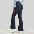 thumbnail image 6 of Women's Workout Flared Leggings High Waisted Bootcut Yoga Pants Casual No Front Seam Tummy Control Stretchy Butt Lifting Yoga Pants, 6 of 6
