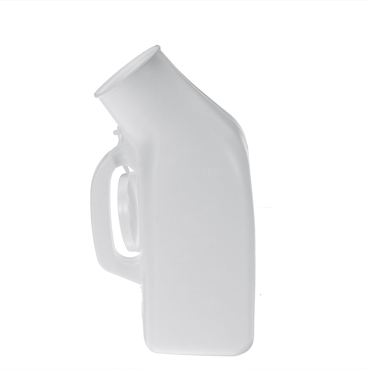 1200mL White Practical Portable Plastic Urinal Toilet Car Journey
