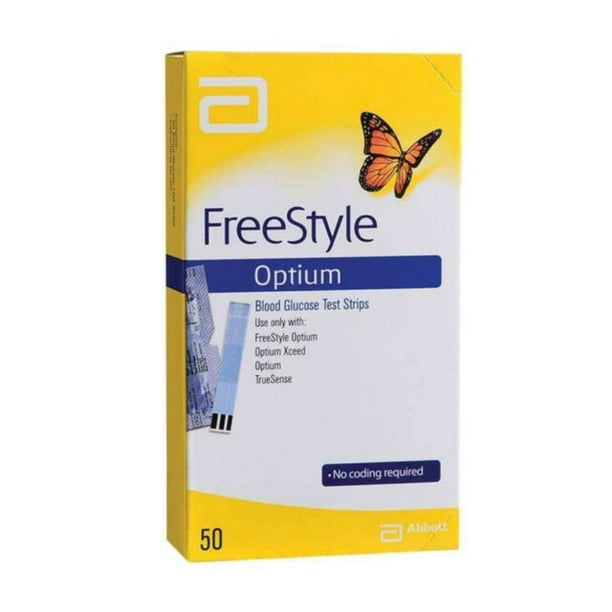 Freestyle Optium Blood Glucose Test Strips 50c Walmart Com Freestyle Optium Blood Glucose Test Strips 50c Walmart Com