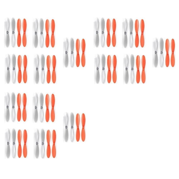 HobbyFlip Orange Clear Propeller Blades Props 5x Propellers Transparent Compatible with Cheerson CX-30w 3 Pack