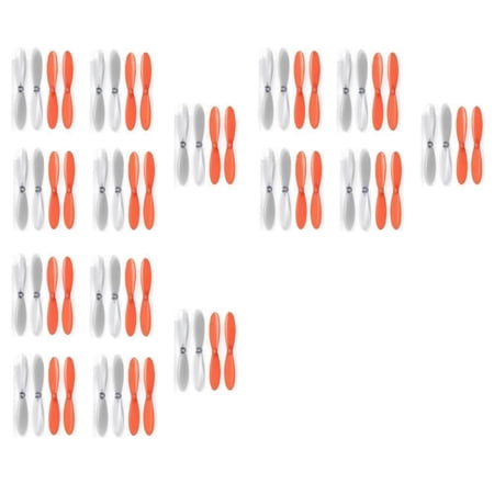 HobbyFlip Orange Clear Propeller Blades Props 5x Propellers Transparent Compatible with Cheerson CX-30w 3 Pack