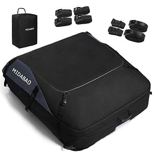 YUESUO Car Roof Bag Cargo Carrier 20 Cubic Feet Outdoor Waterproof Rooftop Cargo Carrier Soft Box Luggage Bag for All Vehicle with//Without Rack