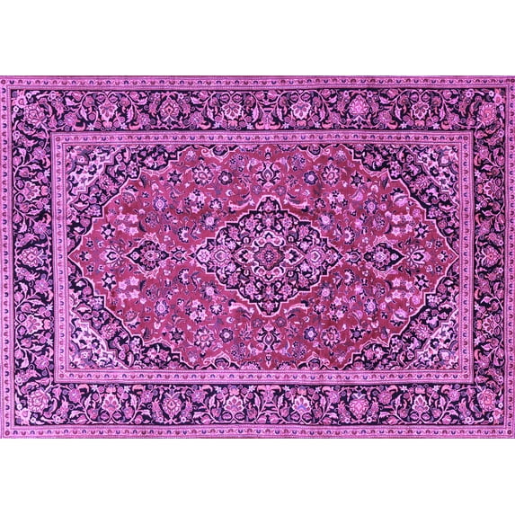 Ahgly Company Indoor Rectangle Persian Purple Traditional Area Rugs, 2' x 3'