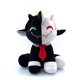 thumbnail image 1 of Figura de peluche Ranboo sentada, cabra blanca y negra, oveja de dibujos animados rellena suave, coleccionable, 1 of 3