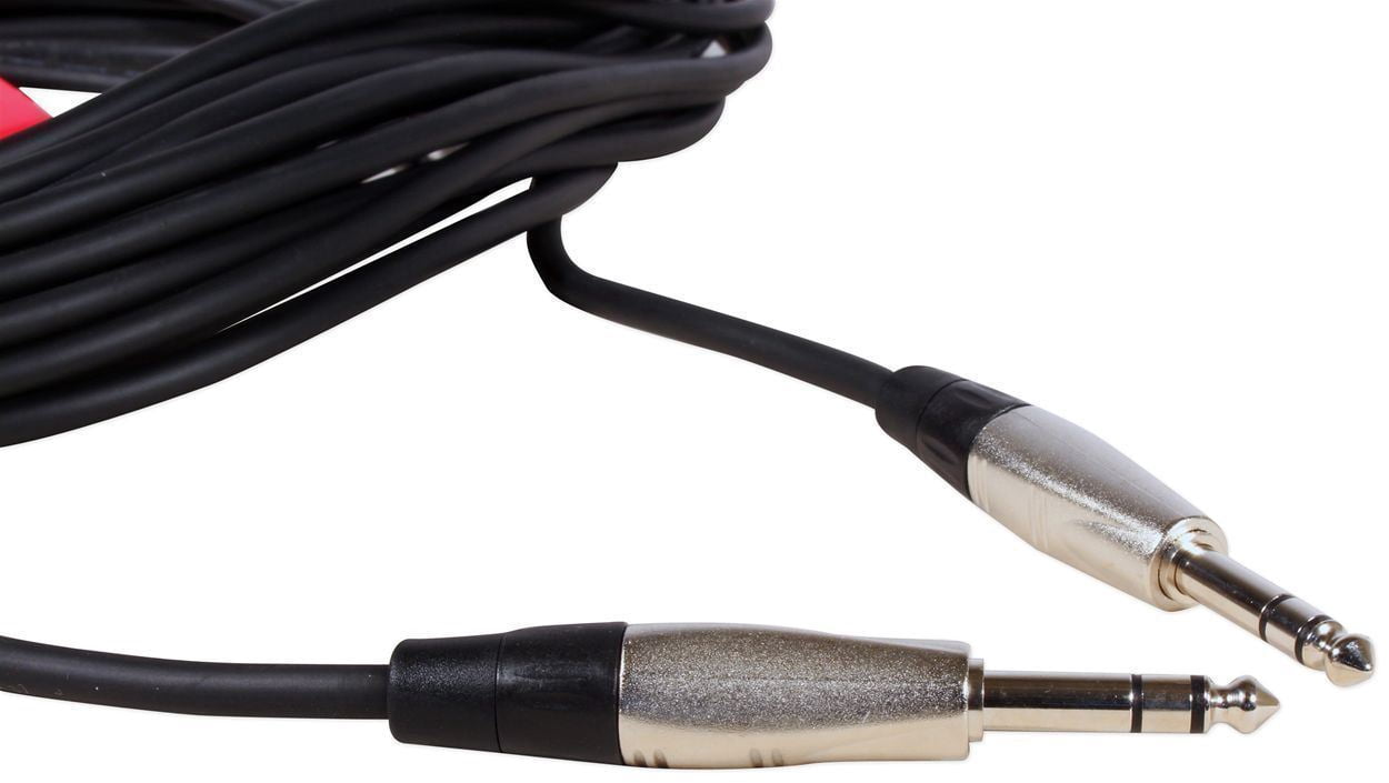 2) Hosa HSS-050 1/4" TRS 50ft Balanced Pro Audio Cables