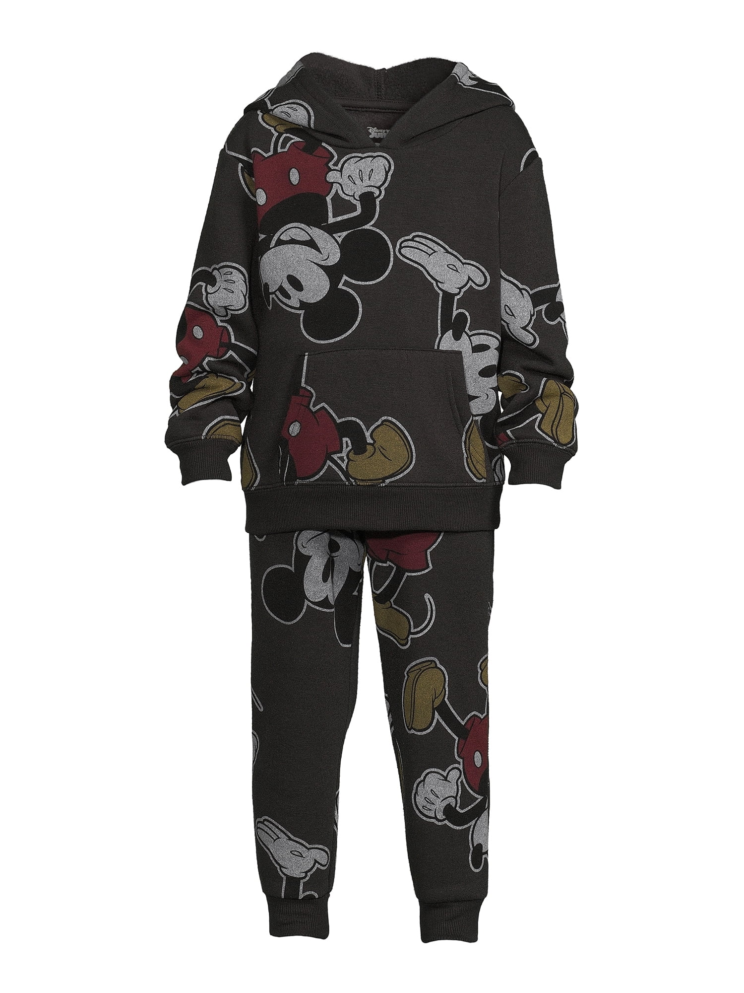 Mickey Mouse Toddler Boy Fleece Hoodie and Joggers Set, 2-Piece, Sizes 12M-5T