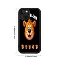 thumbnail image 6 of Cute Cartoon Bear iPhone 15 Case - Cheerful Bear Face Design Lightweight & Yellowing Resistant Black Background Perfect Fit for iPhone 15, 6 of 6