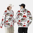 thumbnail image 3 of KLL Rabbit And Hedgehog Print Men's Women’s UPF 50+ Sun Protection Outdoor Hoodie Jacket Long Sleeve Fishing Hiking Performance Shirt-3X-Large, 3 of 6
