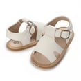thumbnail image 5 of Infant Baby Girl Sandals Soft Anti-Slip Sole Summer Casual Beach Shoes Princess Dress Flats Prewalker First Walker Shoes, 5 of 9