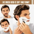 thumbnail image 4 of 1 Ensemble Kit de Rasage pour Hommes avec Rasoir Poils Synthétiques Brosse de Rasage Support de Bol de Savon Hommes Rasage Humide Outils de Toilettage Kit Cadeau Mari Père, 4 of 8