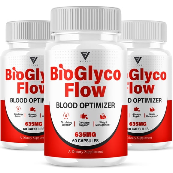 (3 Pack) BioGlyco Flow Pills, BioGlyco Flow Health Management Supplement (180 Capsules)