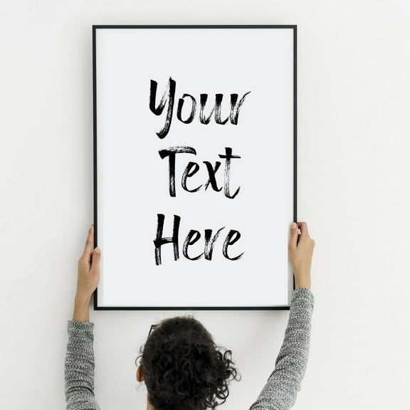 Custom Poster Print Family Mission Statement Framed Art