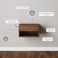 thumbnail image 3 of Nathan James Jackson Floating Side Table, Walnut, 3 of 3